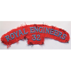 Royal Engineers 32 (Armoured Regiment) Cloth Shoulder Title