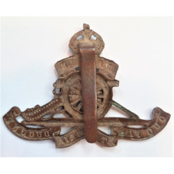 WW2 Royal Artillery Cap Badge Rotating Wheel