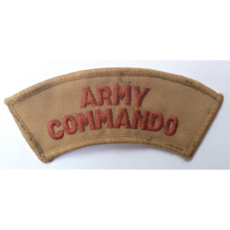 Army Commando Cloth Shoulder Title