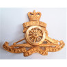 Royal Artillery Officers Gilt Cap Badge