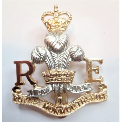 Royal Monmouthshire Royal Engineers Staybrite Cap Badge