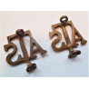 Pair Auxiliary Territorial Service ATS Collar Badges