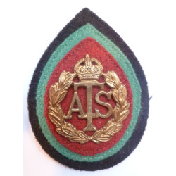 Auxiliary Territorial Service ATS Cap Badge with Original Backing