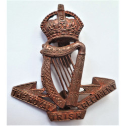The Royal Irish Regiment Officers Bronze Cap Badge