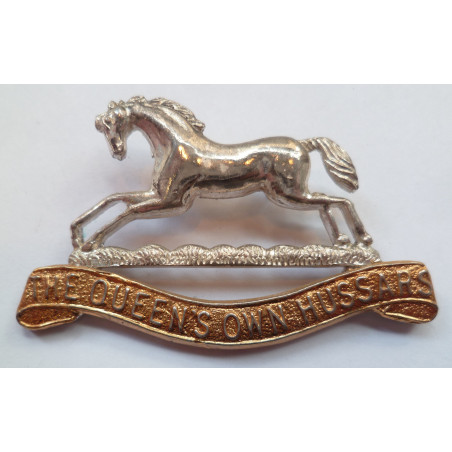 The Queen's Own Hussars Officers Cap Badge