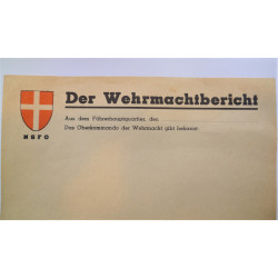 German The Wehrmacht Report NSFO Letter Head