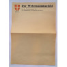 German The Wehrmacht Report NSFO Letter Head