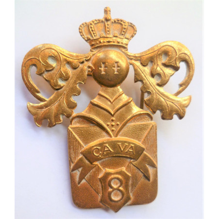 Belgian 8th Infantry Battalion Hat Badge