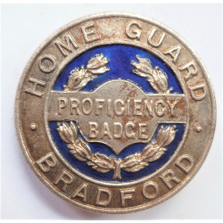 Home Guard Proficiency Bradford Badge