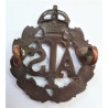 ATS Officers Bronze Collar Badge