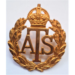 ATS Officers Gilt Cap Badge
