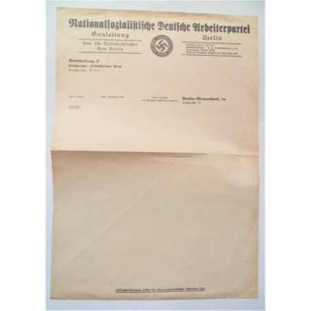WW2 NSDAP Blank Document