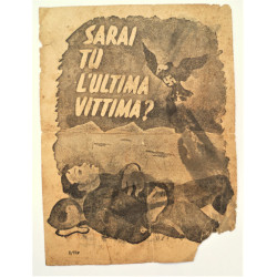 WW2 Allied Anti Nazi Drop Leaflet for Italy