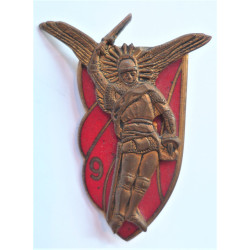 France: 9th Parachute Infantry Badge - 9th Parachute Chasseur Regiment Insignia