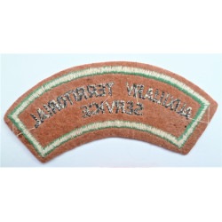 Auxiliary Territorial Service ATS Cloth Shoulder Title