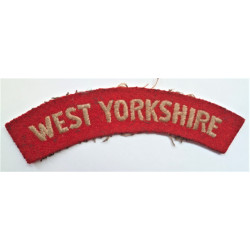 West Yorkshire Regiment Cloth Shoulder Title