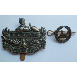 Gloucestershire Regiment Cap Badge and Back Badge