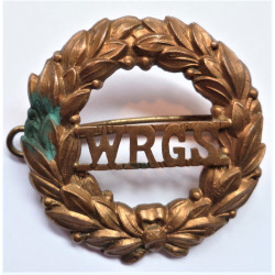 Worcestershire Regiment Grammar School Cap Badge W.R.G.S.