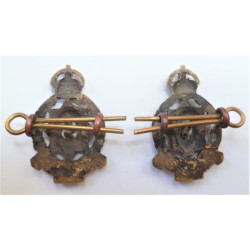 Pair Indian Army Medical Service Collar Badges