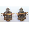 Pair Indian Army Medical Service Collar Badges