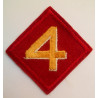 WW2 United States 4th Marine Division Felt Cloth Patch Badge