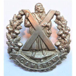 WW2 Cameron Highlanders Cap/Glengarry Badge