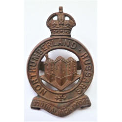 WW1 Northumberland Hussars Officers Bronze Cap Badge