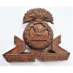 WW1 Lancashire Fusiliers Officers Bronze Cap Badge