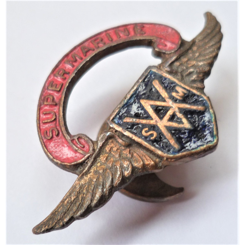 Vickers Armstrong Supermarine Lapel Badge Royal Air Force WW2