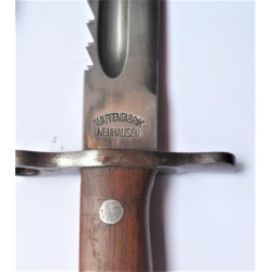 Swiss WW1 Saw Back Schmidt-Rubin Pioneer Bayonet M1914