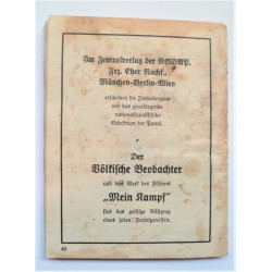 WW2 NSDAP Membership Book