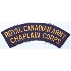 Royal Canadian Army Chaplain Corps Cloth Shoulder Title Canada