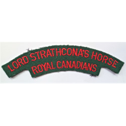 Lord Strathcona's Horse Royal Canadian Cloth Shoulder Title Canada