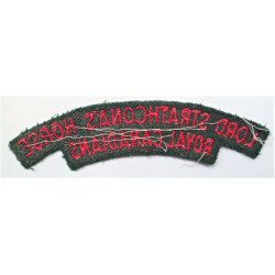Lord Strathcona's Horse Royal Canadian Cloth Shoulder Title