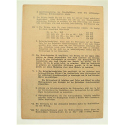 German Reichsnährstand Contribution Booklet