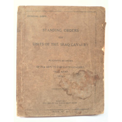 Standing Orders For Units Of The Iraq Cavalry 1928