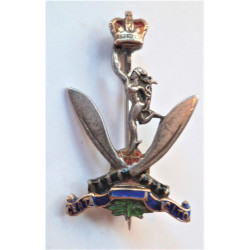 Gurkha Signal Corps Sterling Silver and Gold Sweetheart Badge