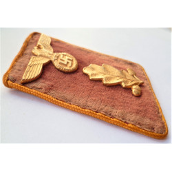 Pair WW2 German NSDAP Political Leaders Collar Tab Reichs-Level Abschnittsleiter