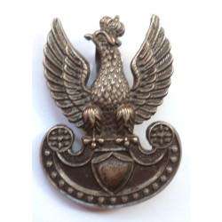 WWII Polish Army Eagle Cap Badge