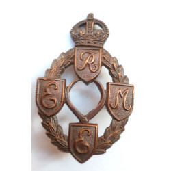 Royal Electrical Mechanical Engineers Officers Cap Badge