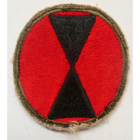 WW2 United States 7th Infantry Division Cloth Patch Badge