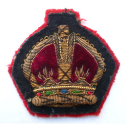 WW2 Bullion Warrant Officers Sleeve Badge King's Crown