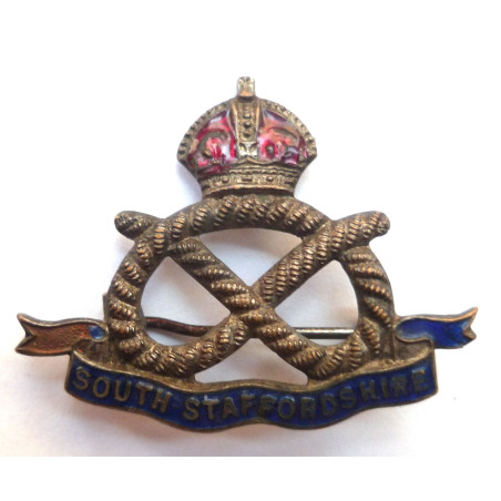 South Staffordshire Regiment Enameled Sweetheart Brooch