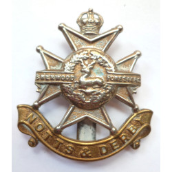 WW2 Notts & Derby Cap Badge Sherwood Foresters British Military