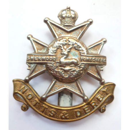 WW2 Notts & Derby Cap Badge Sherwood Foresters British Military