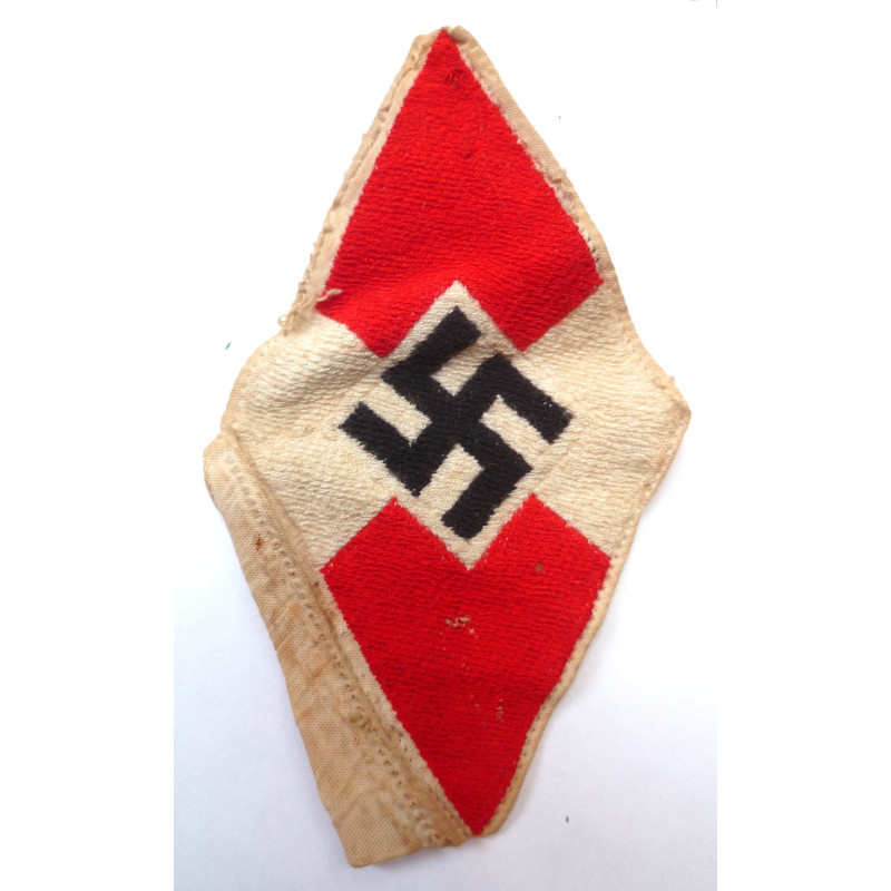 WWII German Hitler Youth Woven Bevo Sleeve Diamond