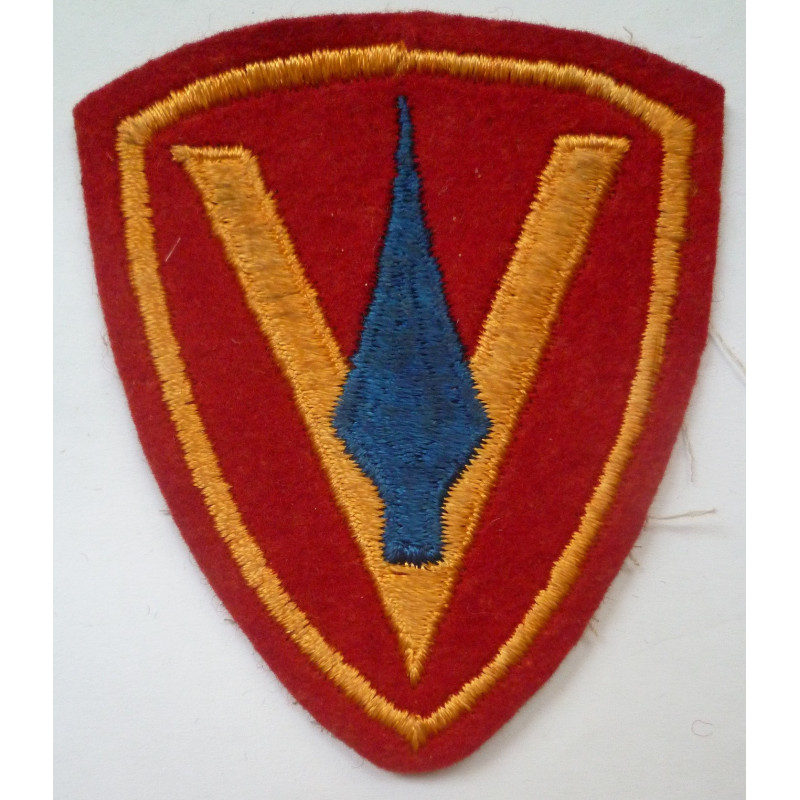WW2 United States Marine Corps 5th Marine Division Cloth Felt Patch USMC Badge