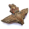 WW2 Parachute Regiment Bullion Cap Badge Brass Backing