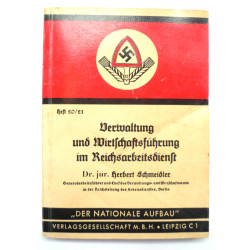 German "Administration and economic management in the Reich Labour Service" 1936 RAD