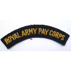 WWII Royal Army Pay Corps Cloth Shoulder Title